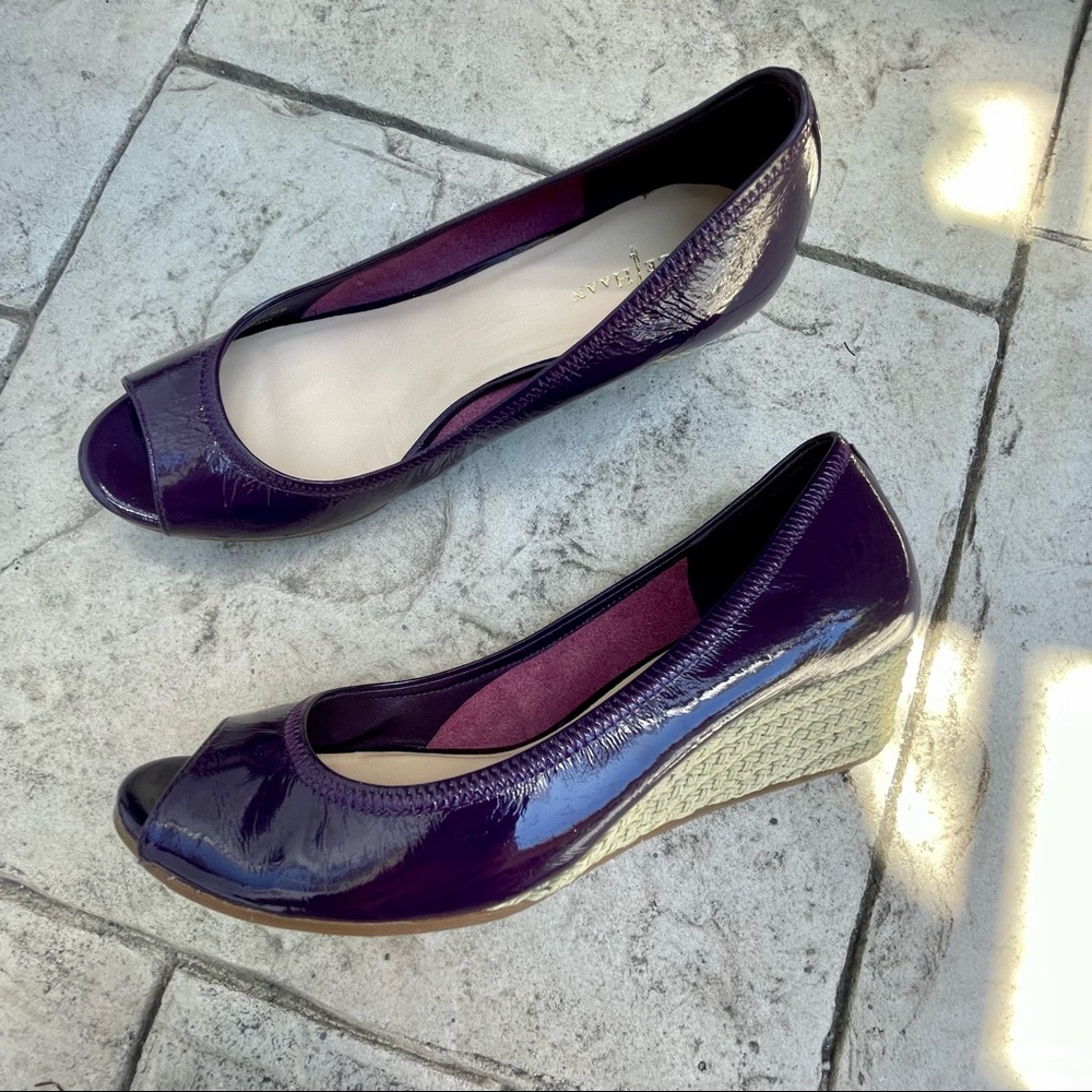 NWT✨ Nike Cole Haan purple patent peep